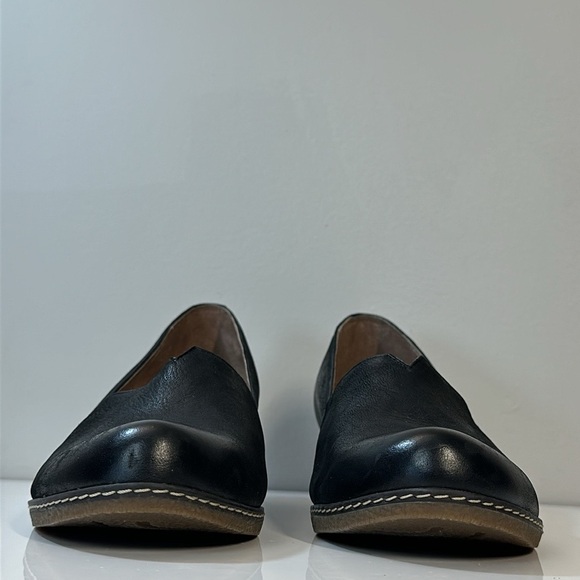 Dansko Lilliana Black Leather Hidden Wedge Loafers Size 40(9.5-10) - Picture 4 of 15